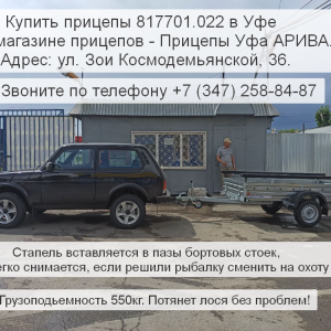 Отзыв о прицепе МЗСА 817701 с лодкой ПВХ. Прицеп для дома и рыбалки
