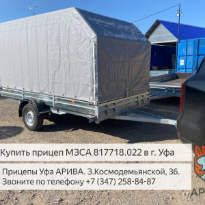 Прицеп для двух снегоходов МЗСА 817718. Два снегохода.